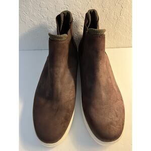 Kenneth Cole Reaction Men Indy Flex Chelsea Mid SK Sneaker Boot Shoe, Brown